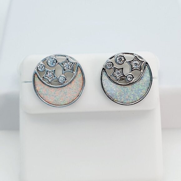 925 Sterling Silver Cubic Zirconia Earrings, U19254795 - Picture 2 of 11